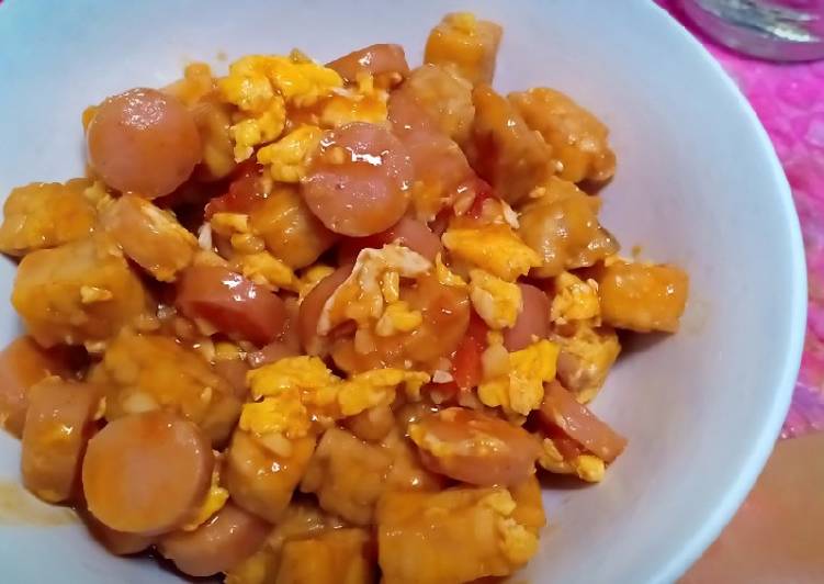 Bahan meracik Sosis tempe saus tiram Anti Gagal