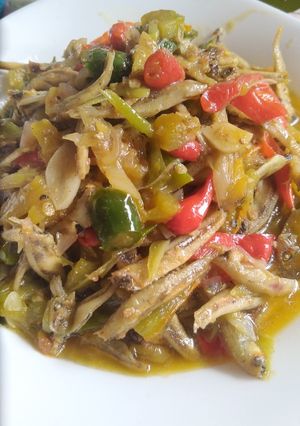 Foto resep Tumis teri mangga muda