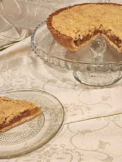 Una foto de Tarta crumble de manzana o apple crumble pie 🍎