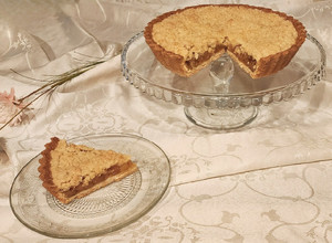 Una foto de Tarta crumble de manzana o apple crumble pie 🍎