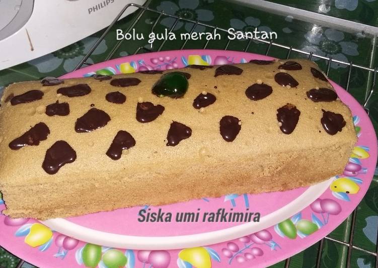 Bolu gula merah lapis keju