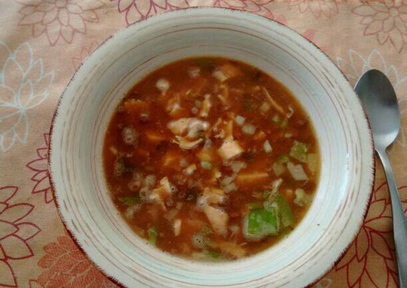 Lentejas con pollo.ॐ