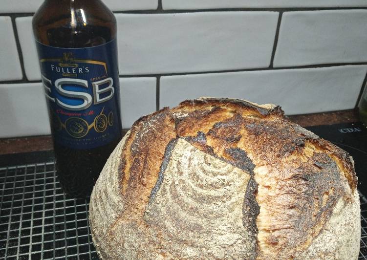 Recipe of Award-winning ESB Ale &amp; Honey Sourdough