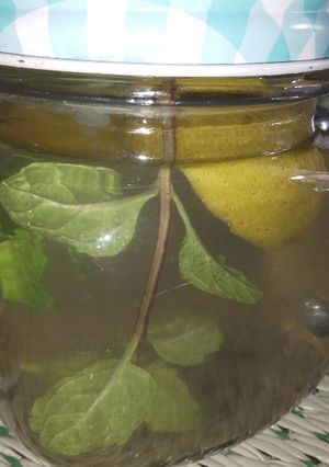 Foto resep Infused water jeruk nipis + mint