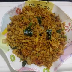 A picture of Roti upma (leftover).