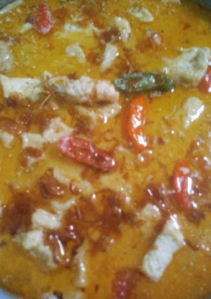 Foto resep Masak Udang tahu santan