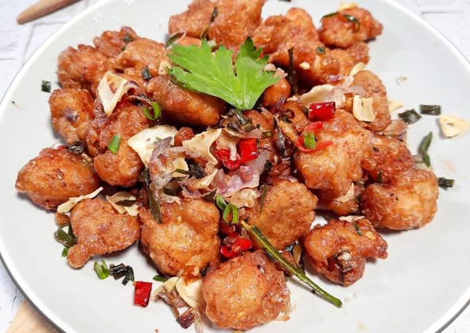 Ayam Popcorn Goreng Bawang