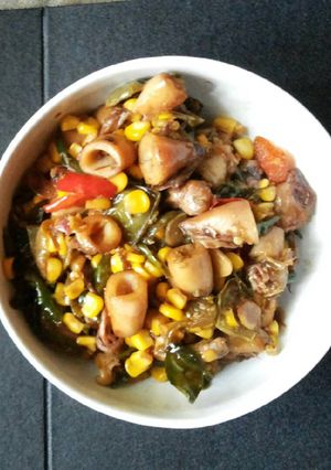 Foto resep Tumis Cumi Asin mix Jagung Manis