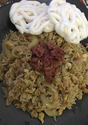 Foto resep Nasi Goreng Terasi Toping Kornet
