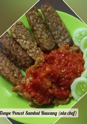 Foto resep Tempe Pencet Sambal Bawang (ala chef)
