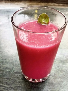 A picture of Watermelon, Beetroot Juice.