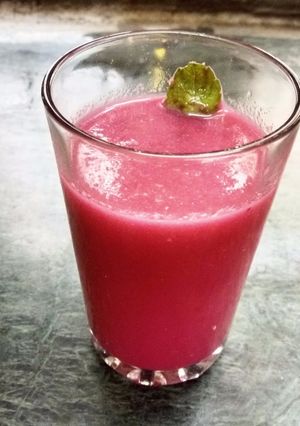 A picture of Watermelon, Beetroot Juice.