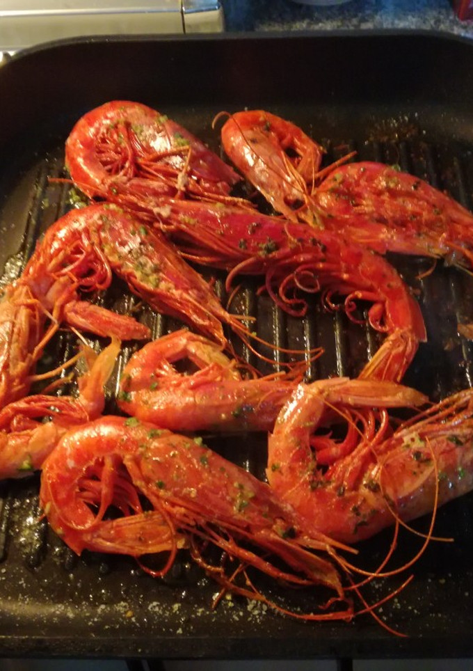 Una foto de Carabineros a la plancha a mi manera