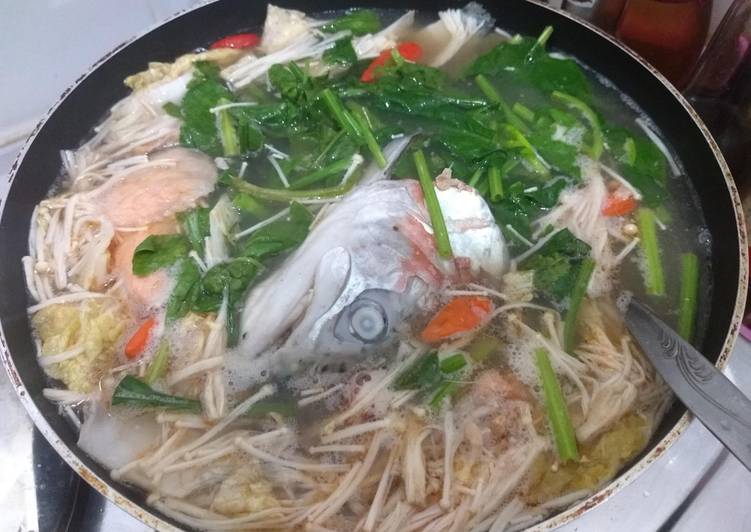 Salmon Head Thai Soup