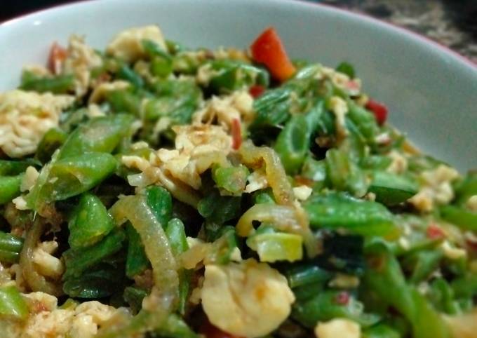 Resep Orak arik buncis dan putih telur yang Lezat