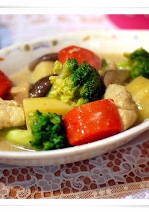 奶油燉蔬菜 的食譜成品照片