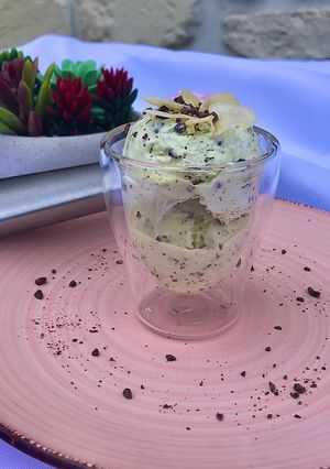 Une photo de Glace menthe chocolat