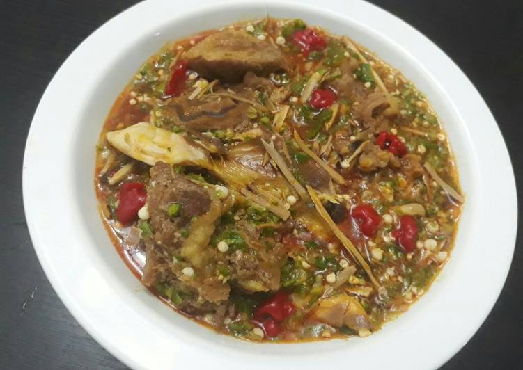 Steps to Make Award-winning Okro soup with ugba Cooking Basics for Newbies