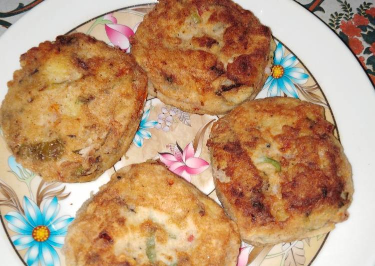 Aloo ke kabab with mayonnaise filling