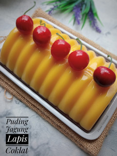 Foto resep Puding Jagung Lapis Coklat