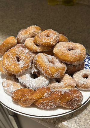 صورة لوصفة دونات قطنية 🍩☁️😋