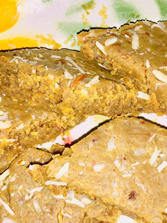 A picture of Chana dal burfi.