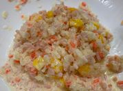 A picture of cabbage sweet corn salad