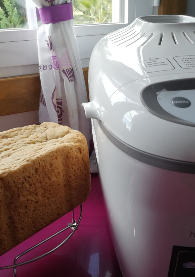 Una foto de Pan de miel nueces y semillas en panificadora Moulinex