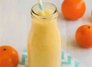 Una foto de ⭐Malteada de mandarina 🍊⭐