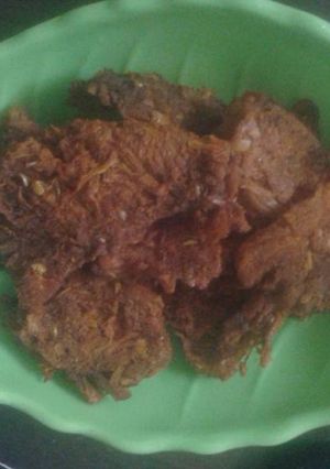 Hình của món Thịt lợn giả bò khô.