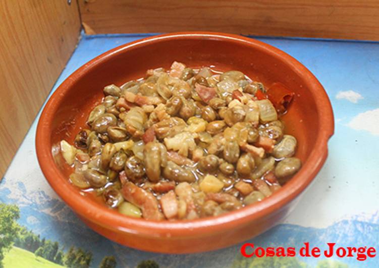 Cazuelita de habas con tocino Receta de jorbasmar- Cookpad