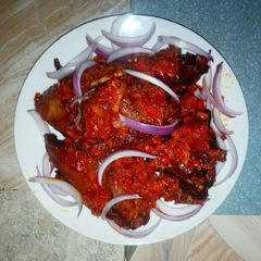 A picture of Peppered chicken.