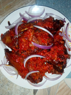 A picture of Peppered chicken.