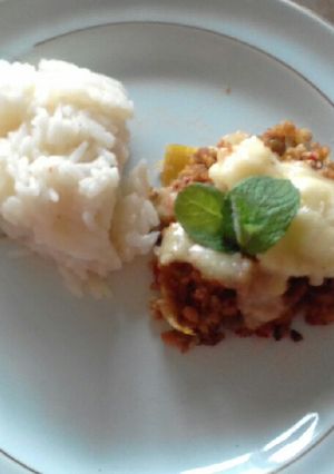 Una foto de Mini volcán de muzzarella (con base de boniato)