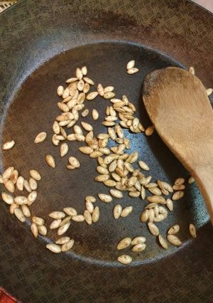 Una foto de Semillas de calabaza tostadas