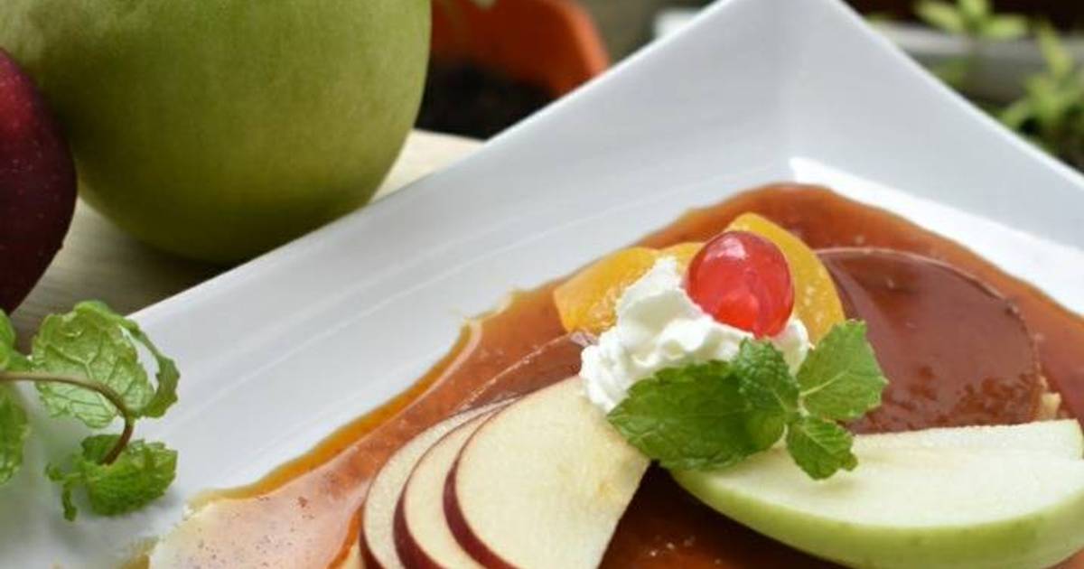 Resipi Creme Caramel Epal Pic Oleh Kuzuka By Jeehan Cookpad