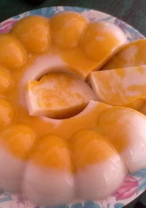 Foto resep Puding Marmer Unik