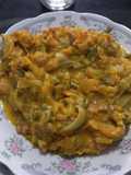 "Fideos" de zucchini y verduras varias