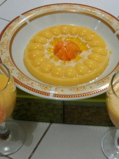 Foto resep Puding Susu Mangga Jeruk