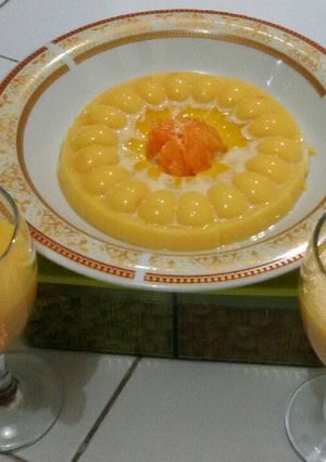 Foto resep Puding Susu Mangga Jeruk
