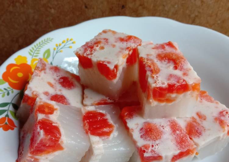 Puding pepaya santan simpel