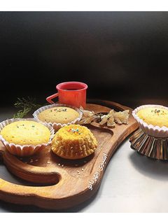 عکسی از دستور کاپ کیک یک تخم مرغی (بدون فر)