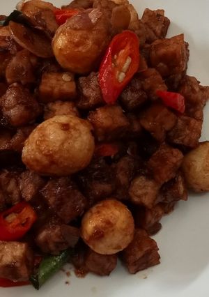 Foto resep Oseng Kecap Tempe & Telur Puyuh