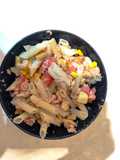 Tonhalas és kukoricás penne