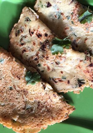 A picture of Vegetable chilla.