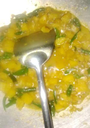 Foto resep Sambel goreng kentang bumbu kuning