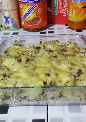 Foto resep Nasi sapi panggang mozzarella