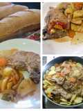 Costeletas de cerdo con verduras