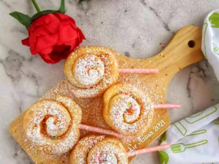 Ini dia! Bagaimana cara buat Donat Lollipop  (Tanpa telur)  sesuai selera