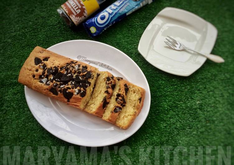 Step-by-Step Guide to Prepare Quick Oreo vanillah cake loaf